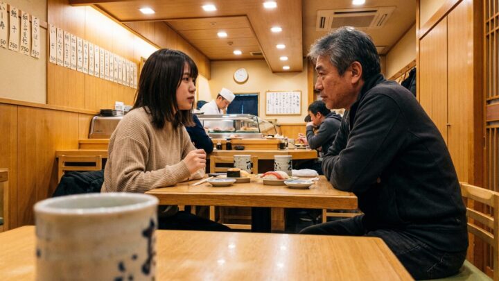 初任給で父とお寿司