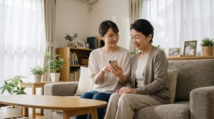 親のスマホのホーム画面をいっしょに整理する